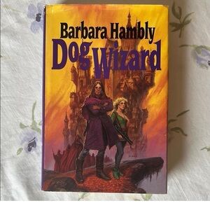 90s Vintage Whimsigoth Academia Dog Wizard Fantasy Book